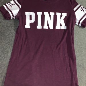 Maroon pink t-shirt